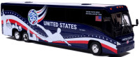 87-0715 MCI J4500 United State Soccer Team "The Yanks". Teambus zur Fußballweltmeisterschaft 2026. 1:87